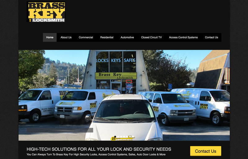 Brass Key Locksmith website